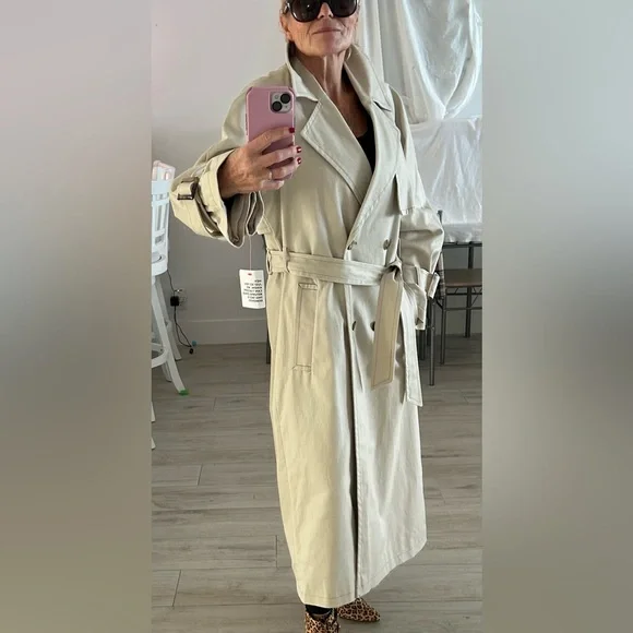 ASOS Cotton Oversized Trench Coat - Picture 7 of 10